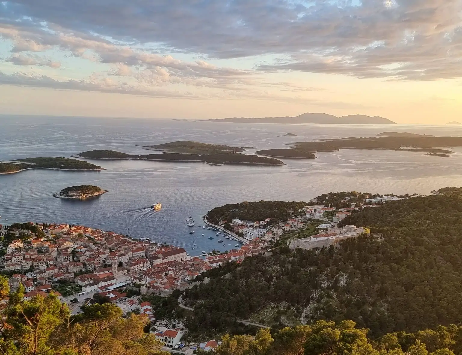 The Town of Hvar and Paklinski Islands View 